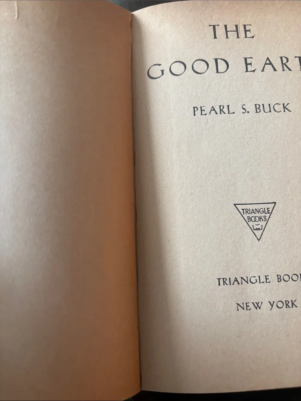 The Good Earth by Pearl S. Buck - vintage